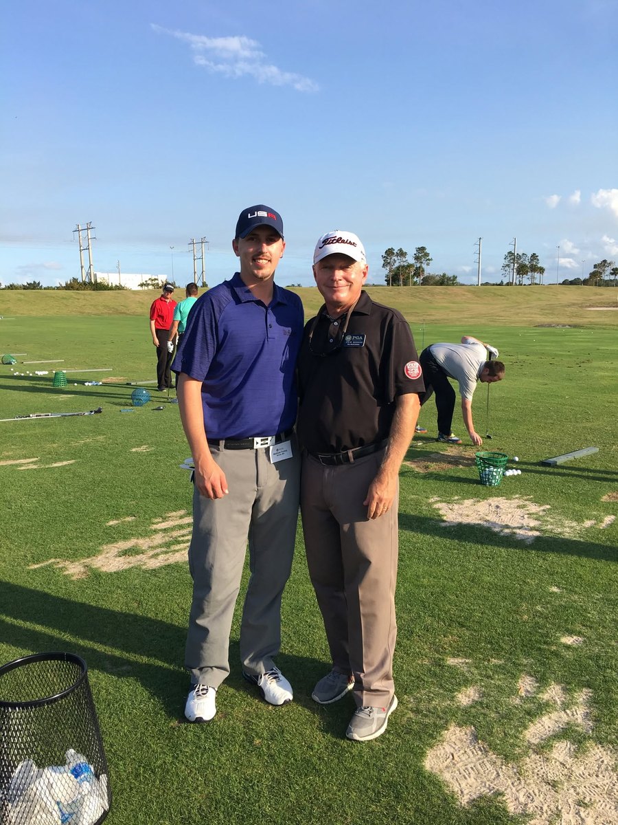 Golf instruction visit documented in the owner-provided About story archive