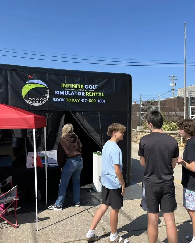 Infinite Golf simulator serving guests at Bolivar Country Days.