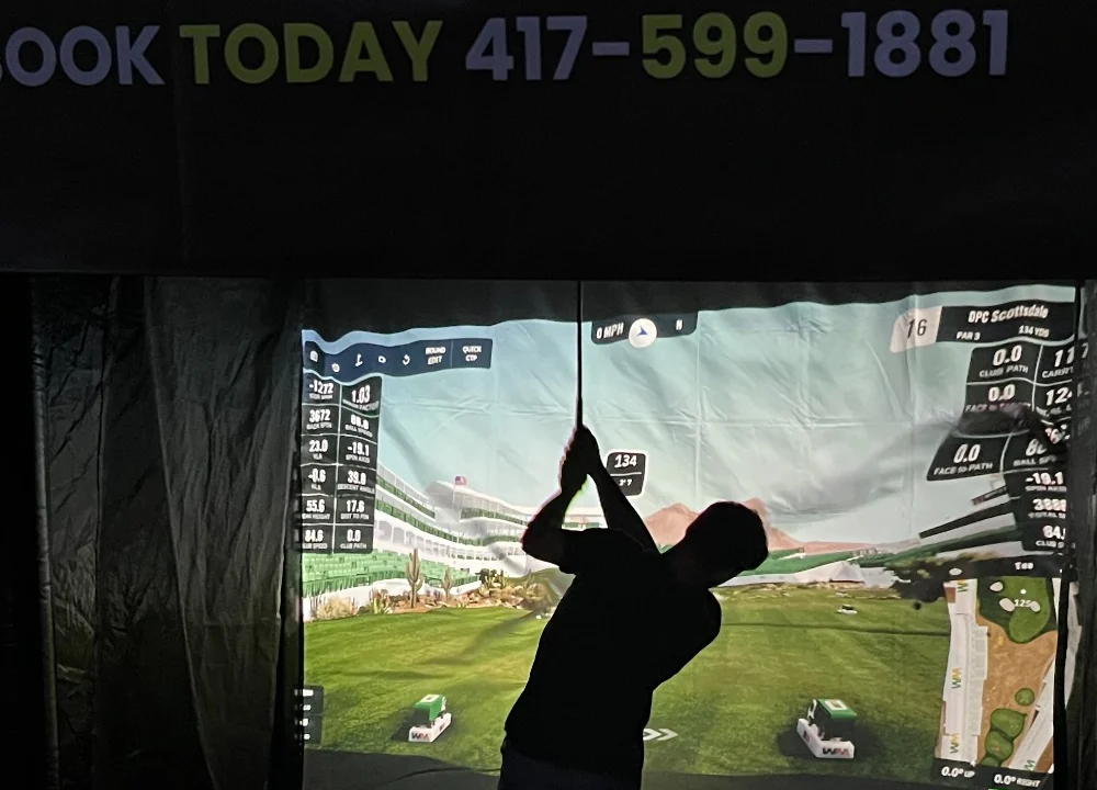 Simulator course view on screen